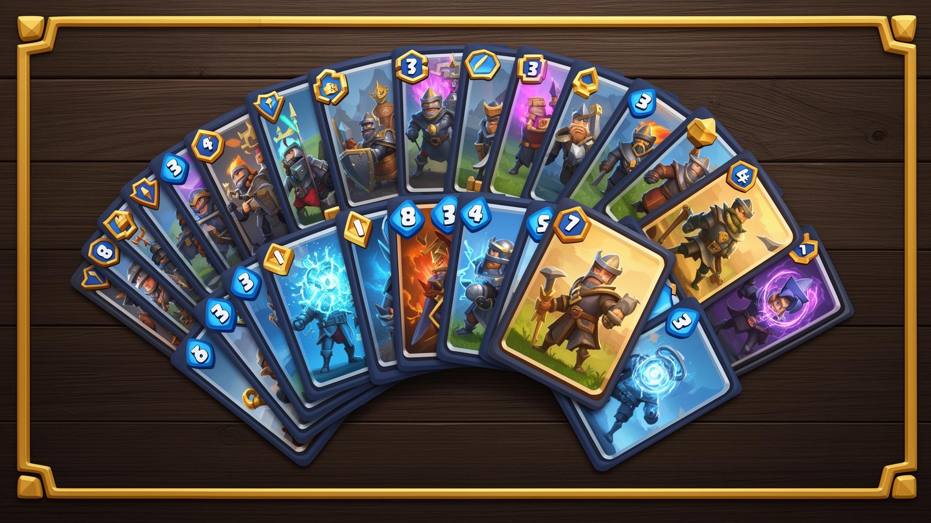 Hero cards in battle